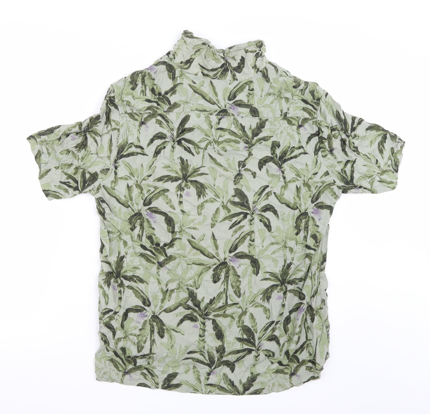 H&M Mens Green    Button-Up Size M