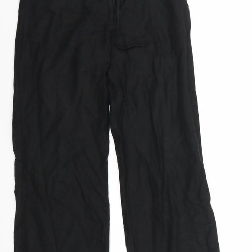NEXT Womens Black   Trousers  Size 8 L28 in