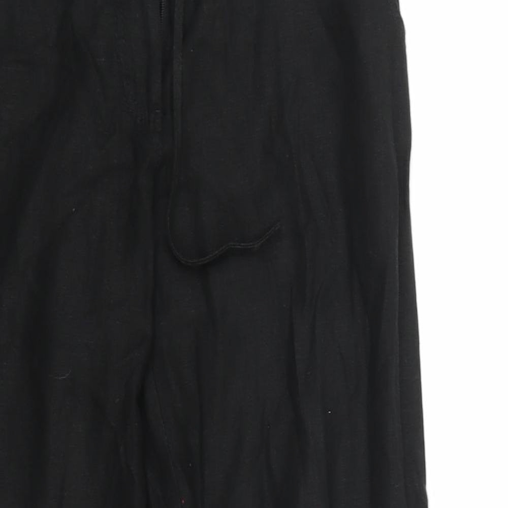 NEXT Womens Black   Trousers  Size 8 L28 in
