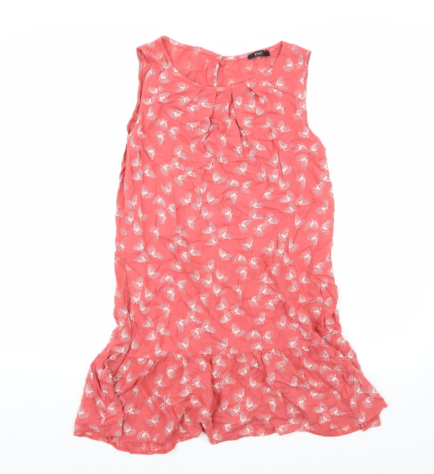 F&F Womens Pink  Rayon A-Line  Size 8