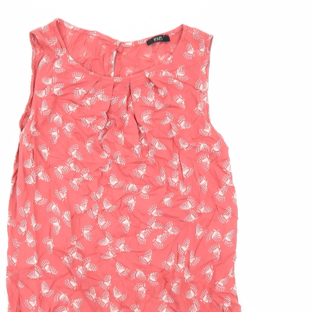 F&F Womens Pink  Rayon A-Line  Size 8