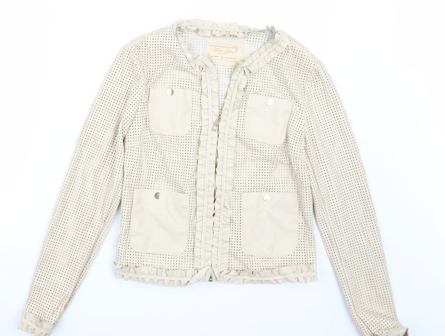 Amo lin Womens Beige   Jacket Coat Size S