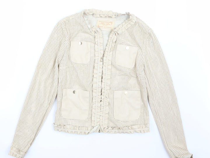 Amo lin Womens Beige   Jacket Coat Size S