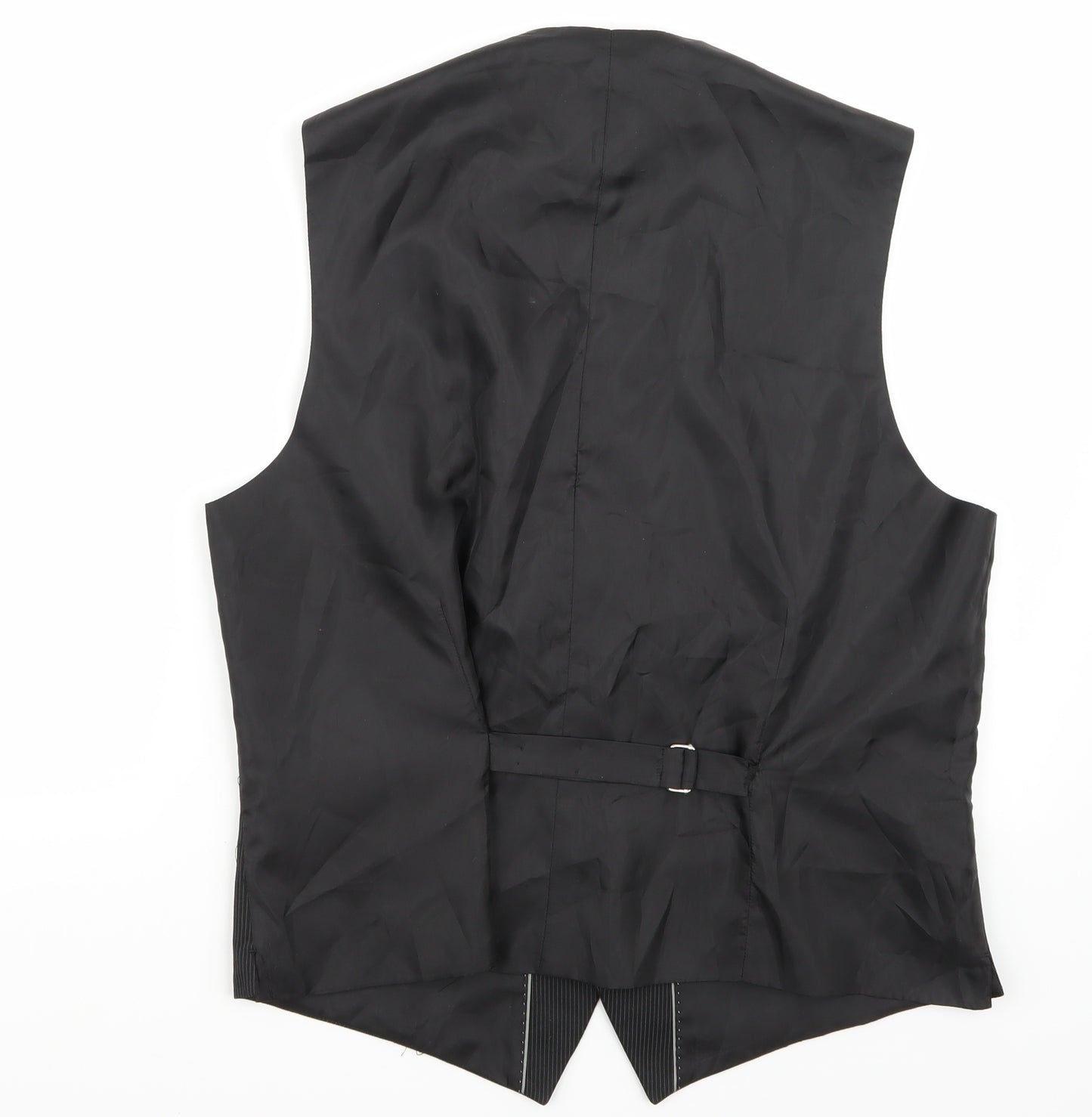 Burton Mens Black   Jacket Suit Waistcoat Size 42