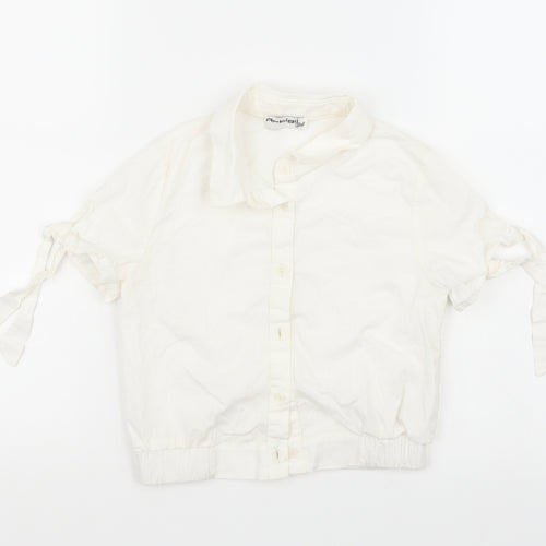 Artigi  Girls White   Basic Button-Up Size 8 Years