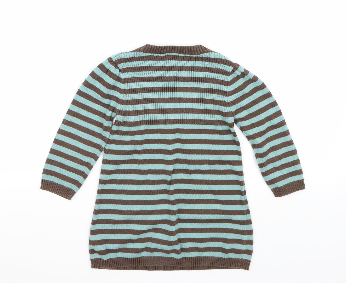 NEXT Girls Blue Striped  A-Line  Size 12-18 Months
