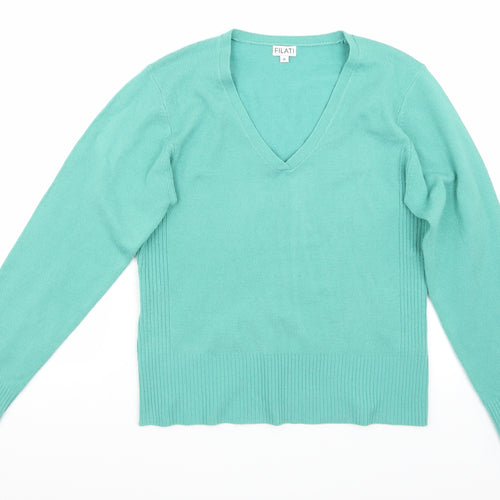 Filati Womens Green   Pullover Jumper Size M