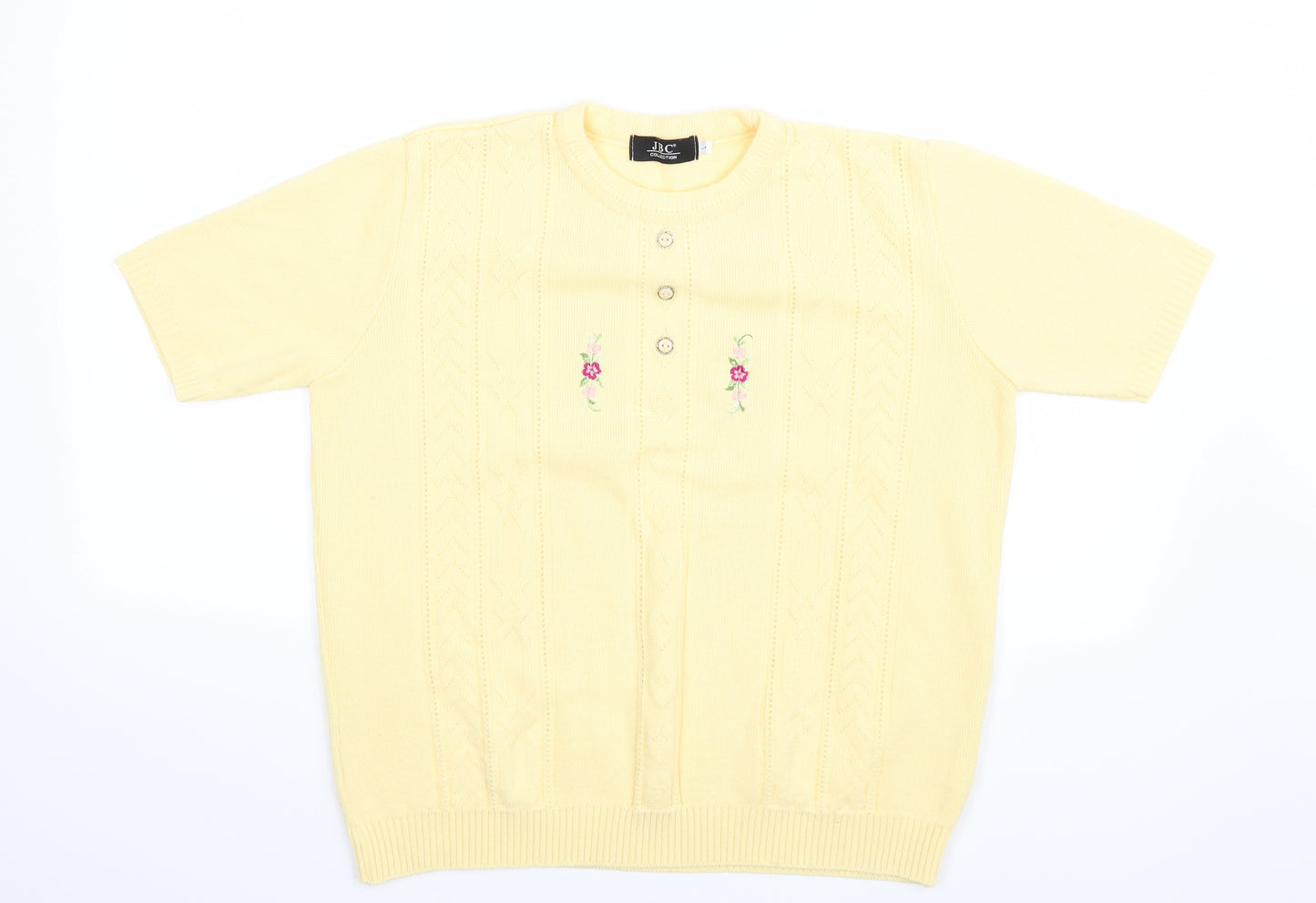 JBC Womens Yellow   Basic T-Shirt Size L