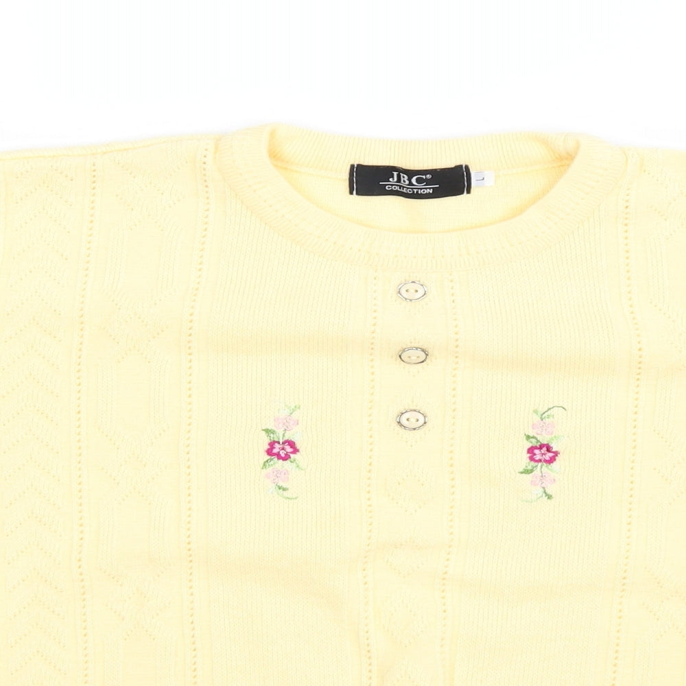 JBC Womens Yellow   Basic T-Shirt Size L