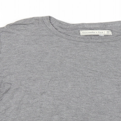 Abercrombie & Fitch Womens Grey   Basic T-Shirt Size M  - Bell Sleeve