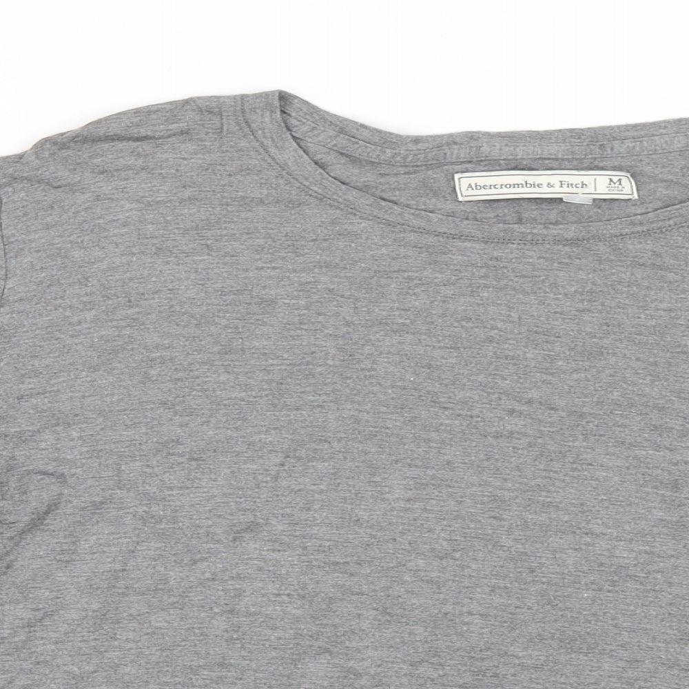 Abercrombie & Fitch Womens Grey   Basic T-Shirt Size M  - Bell Sleeve