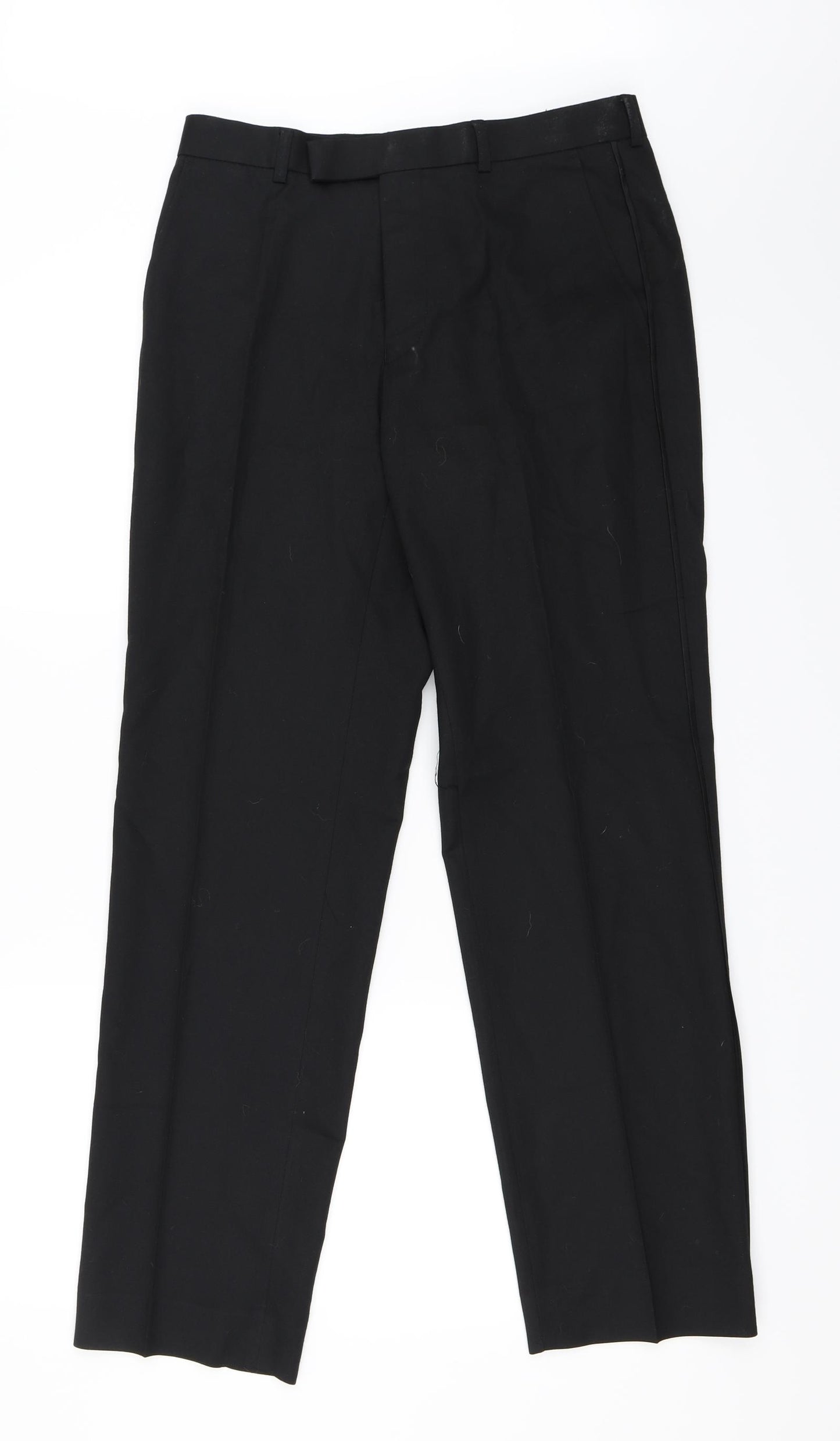 Marks & Spencer Mens Black   Trousers  Size 30 L31 in