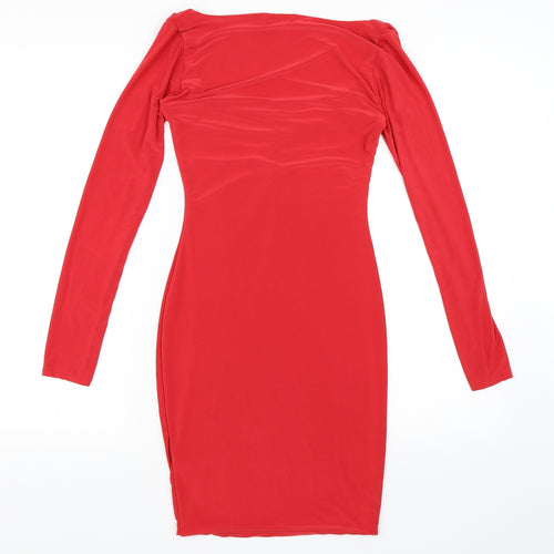 PRETTYLITTLETHING Womens Red   Bodycon  Size 10