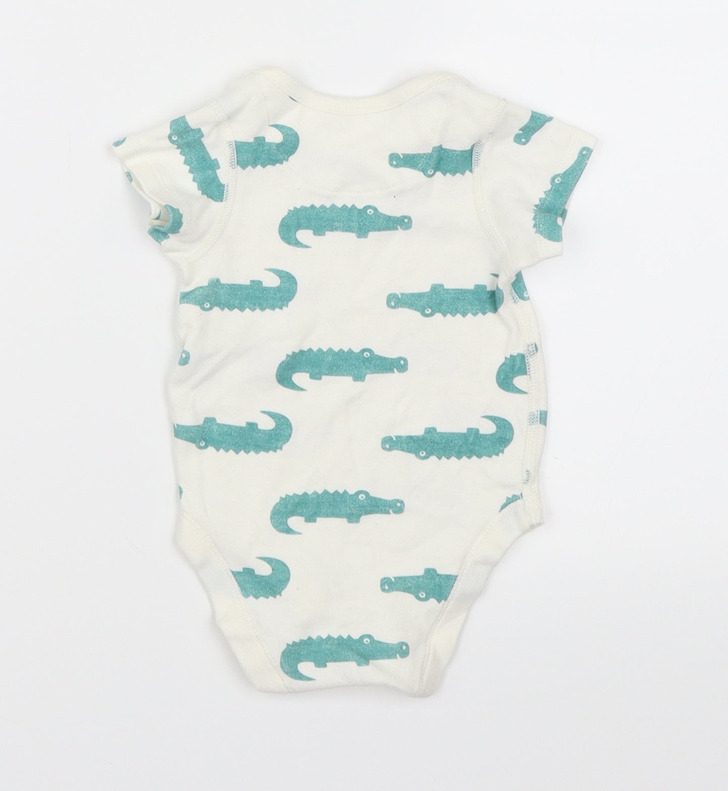 Marks and Spencer Boys White   Babygrow One-Piece Size 3-6 Months