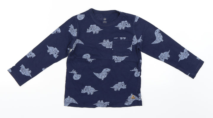 Gap Boys Blue Basic Casual Size 5 Years - Dinosaur