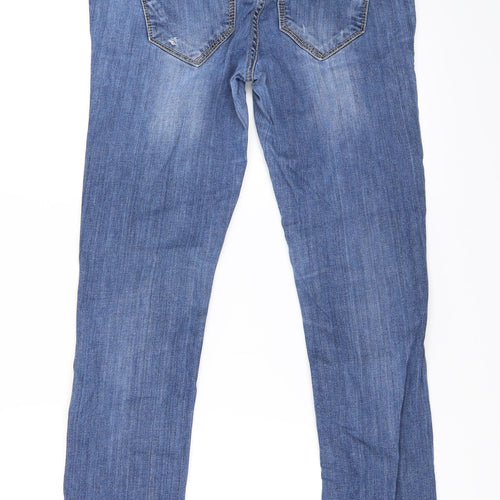 River Island Womens Blue   Straight Jeans Size 14 L29.5 in