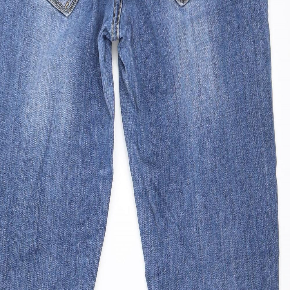 River Island Womens Blue   Straight Jeans Size 14 L29.5 in