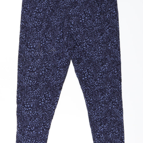 Marks & Spencer Womens Blue Geometric  Jogger Leggings Size 18 L25.5 in