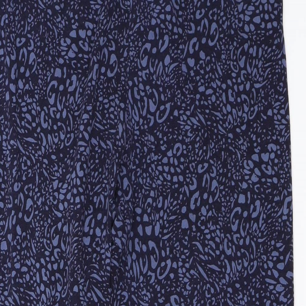 Marks & Spencer Womens Blue Geometric  Jogger Leggings Size 18 L25.5 in