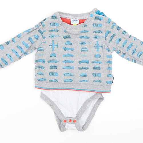 Ted Baker Boys Grey   Babygrow One-Piece Size 9-12 Months