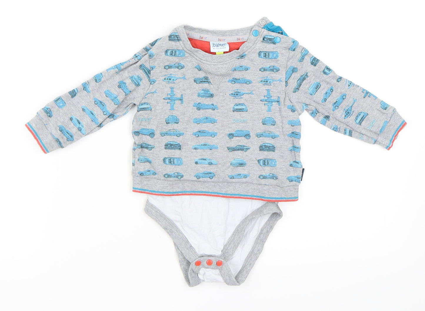 Ted Baker Boys Grey   Babygrow One-Piece Size 9-12 Months