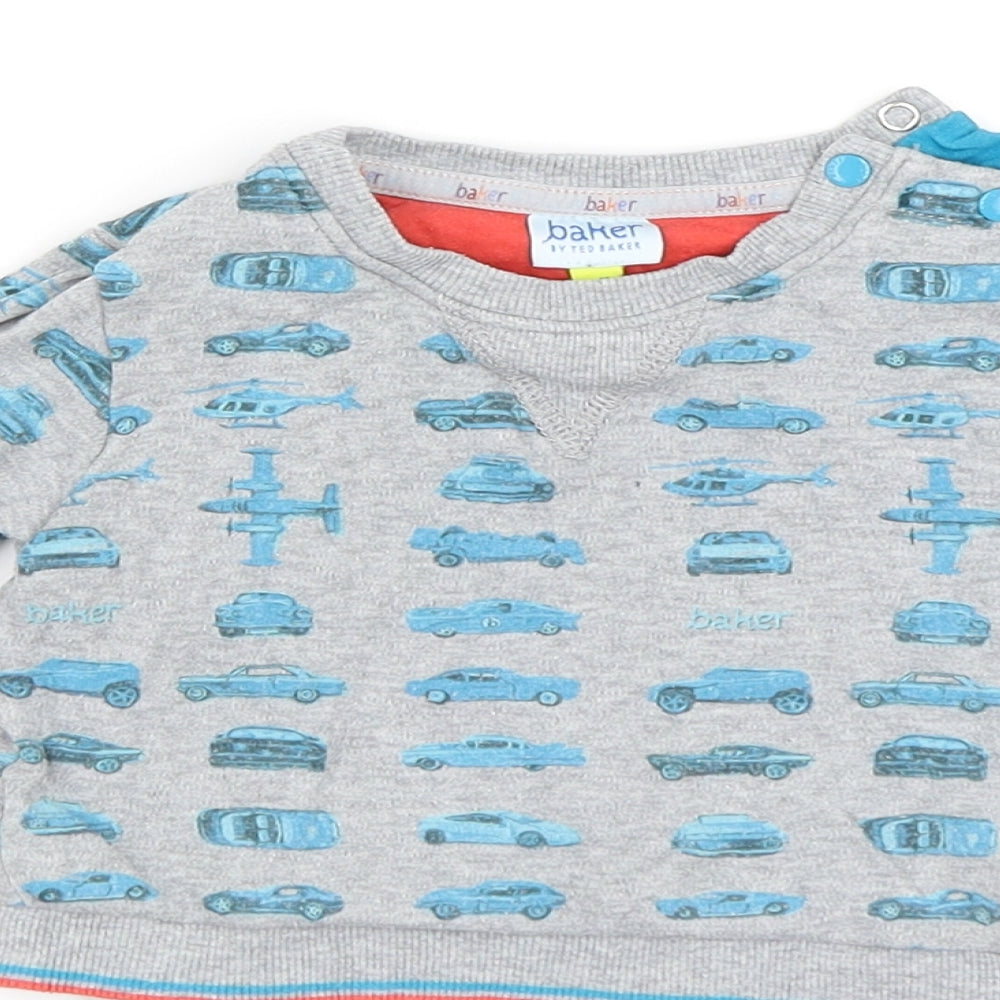 Ted Baker Boys Grey   Babygrow One-Piece Size 9-12 Months
