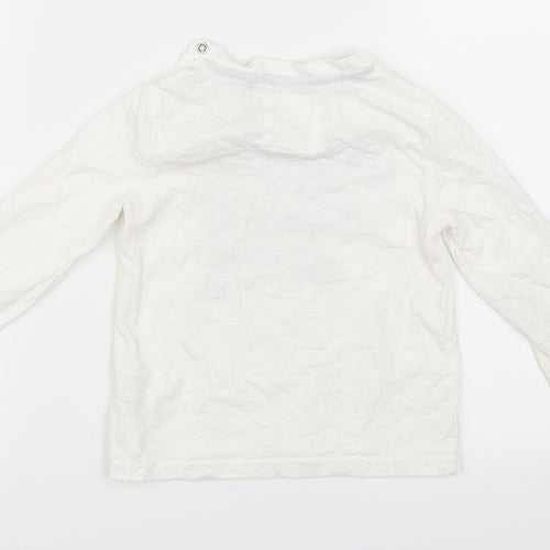 F&F Boys Ivory   Basic T-Shirt Size 12-18 Months
