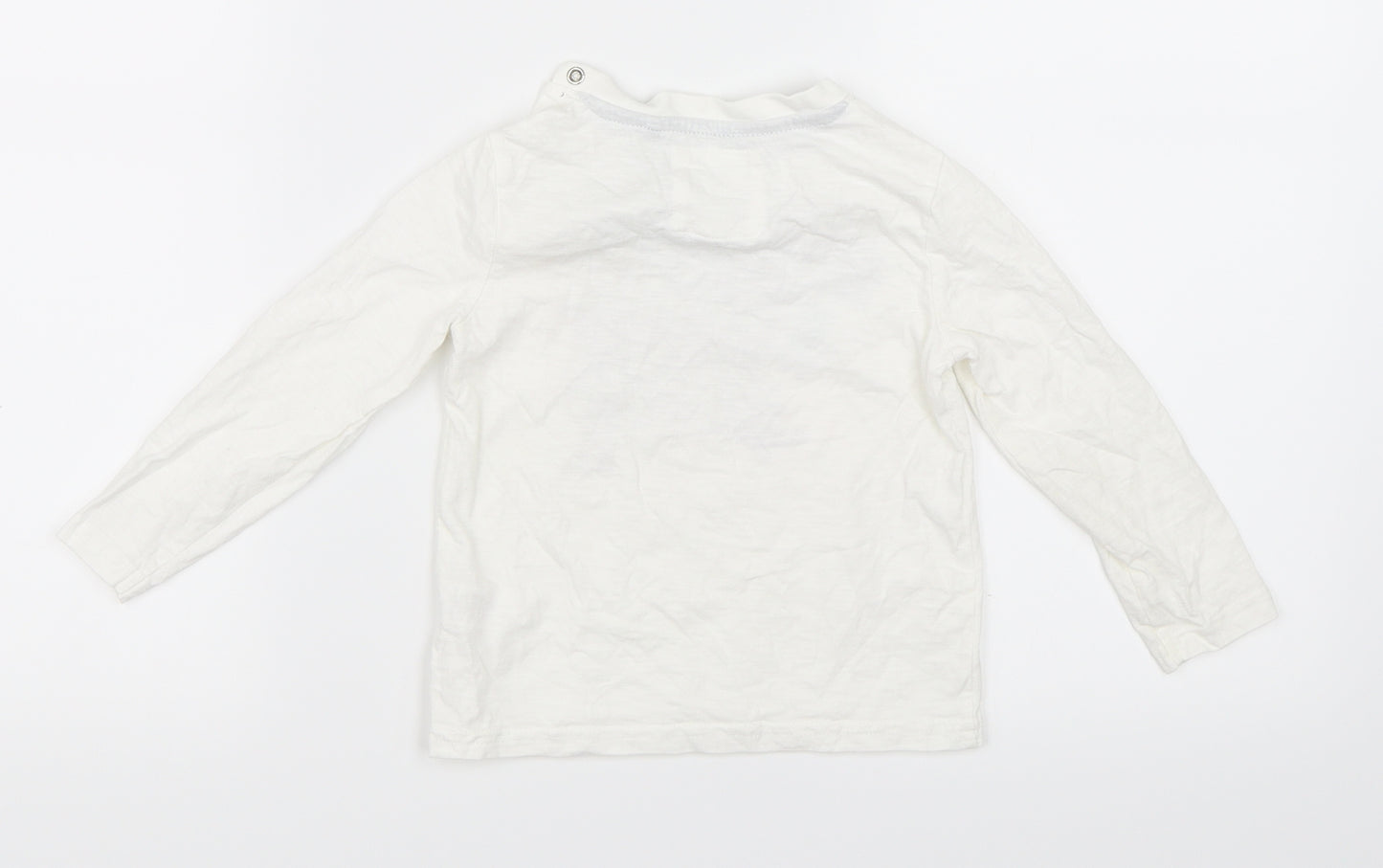 F&F Boys Ivory   Basic T-Shirt Size 12-18 Months