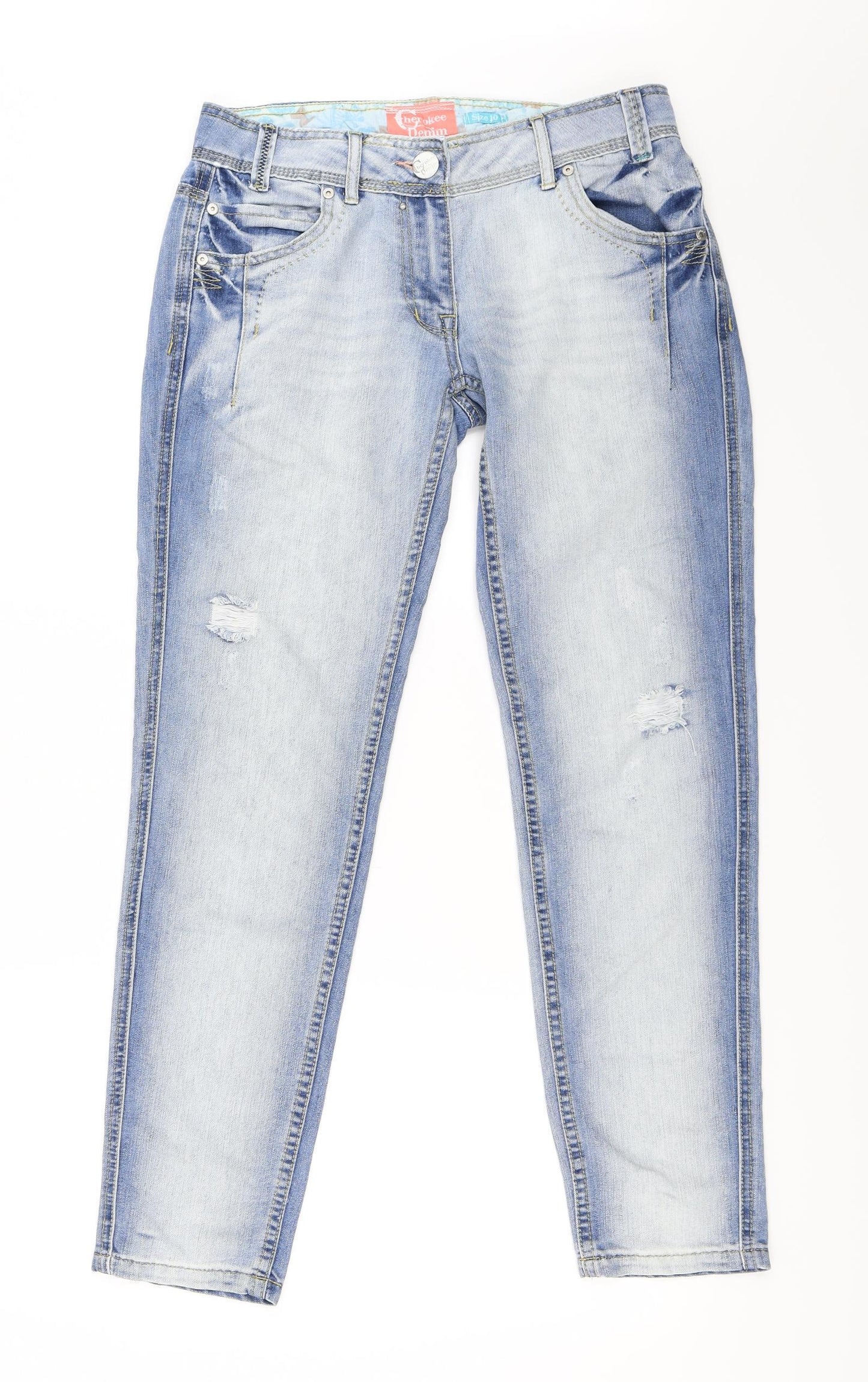 Cherokee Womens Blue   Straight Jeans Size 10 L29 in