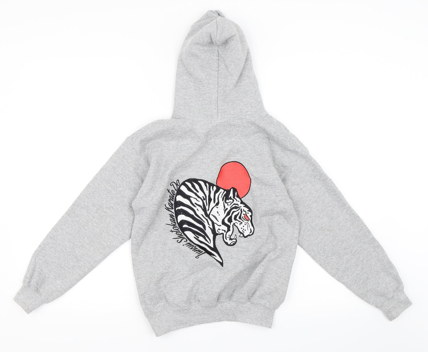 Gildan Girls Grey   Pullover Hoodie Size M