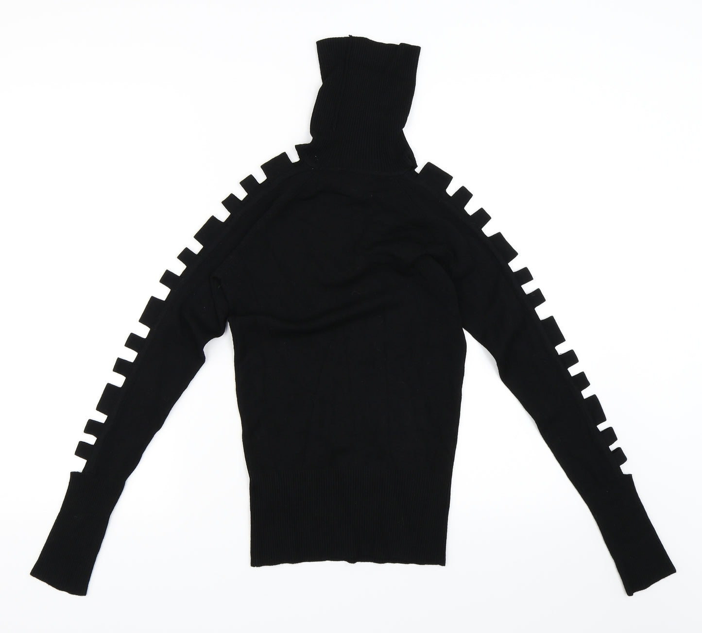 Y London Womens Black   Pullover Jumper Size L  - Cut out detail