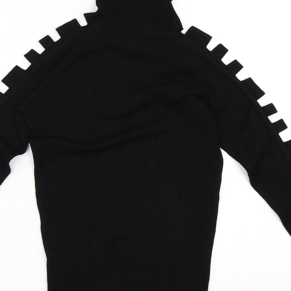 Y London Womens Black   Pullover Jumper Size L  - Cut out detail
