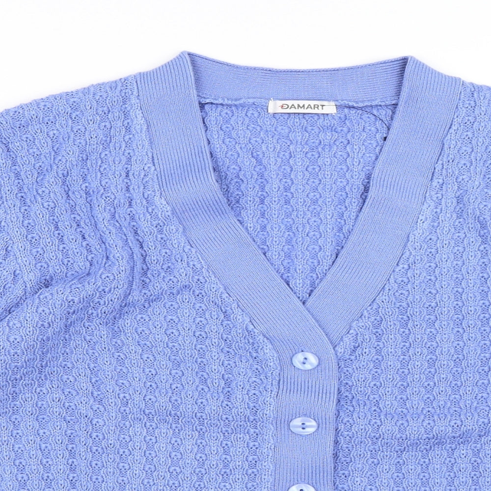 Damart Womens Purple   Cardigan Jumper Size 12