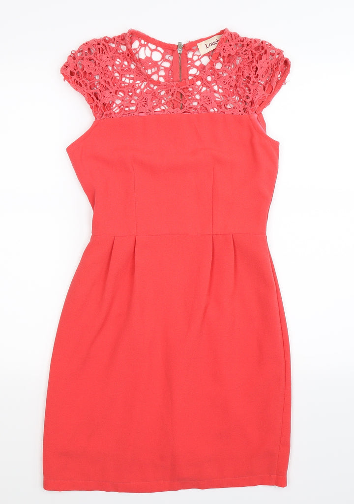Louche Womens Pink Bodycon Size 8