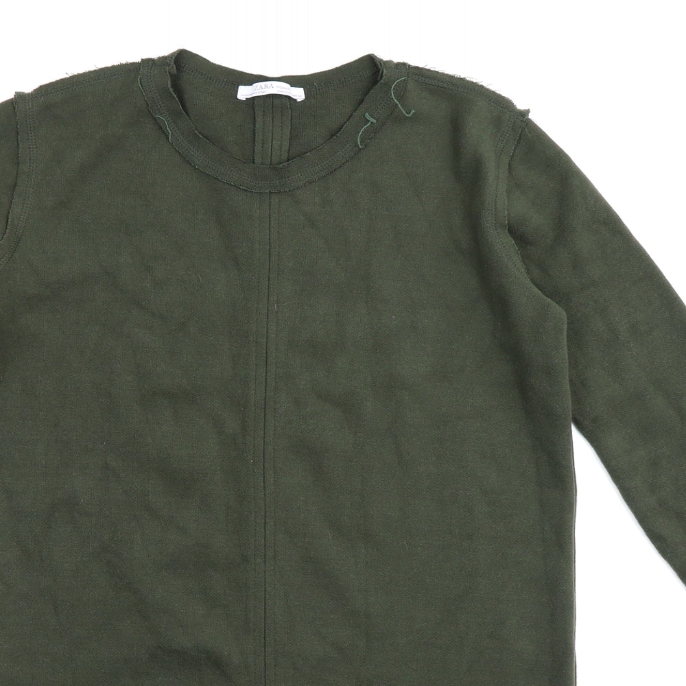 Zara Womens Green   Jumper Dress  Size S