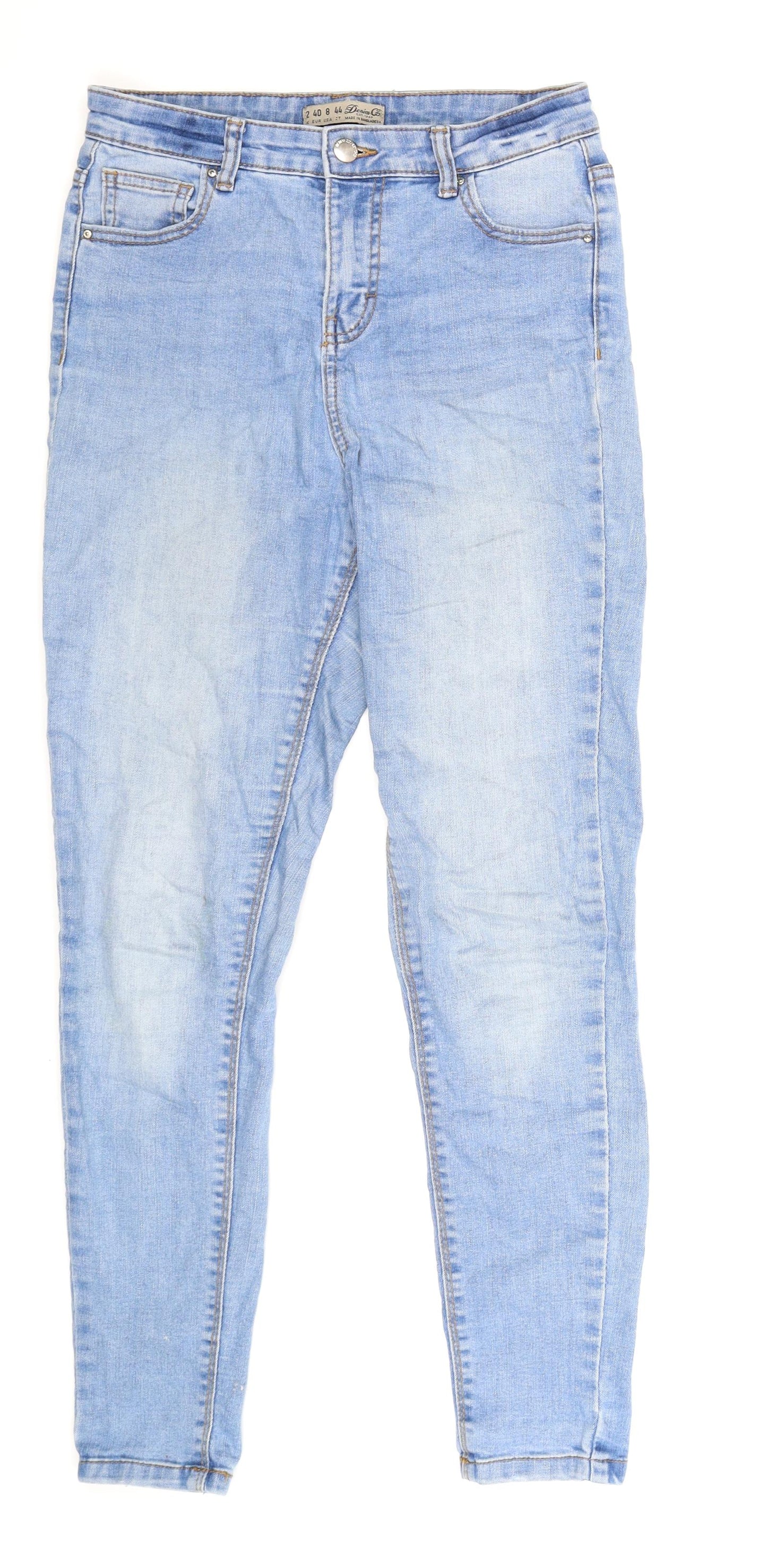 Denim Co Womens Blue  Denim Skinny Jeans Size 12 L28 in