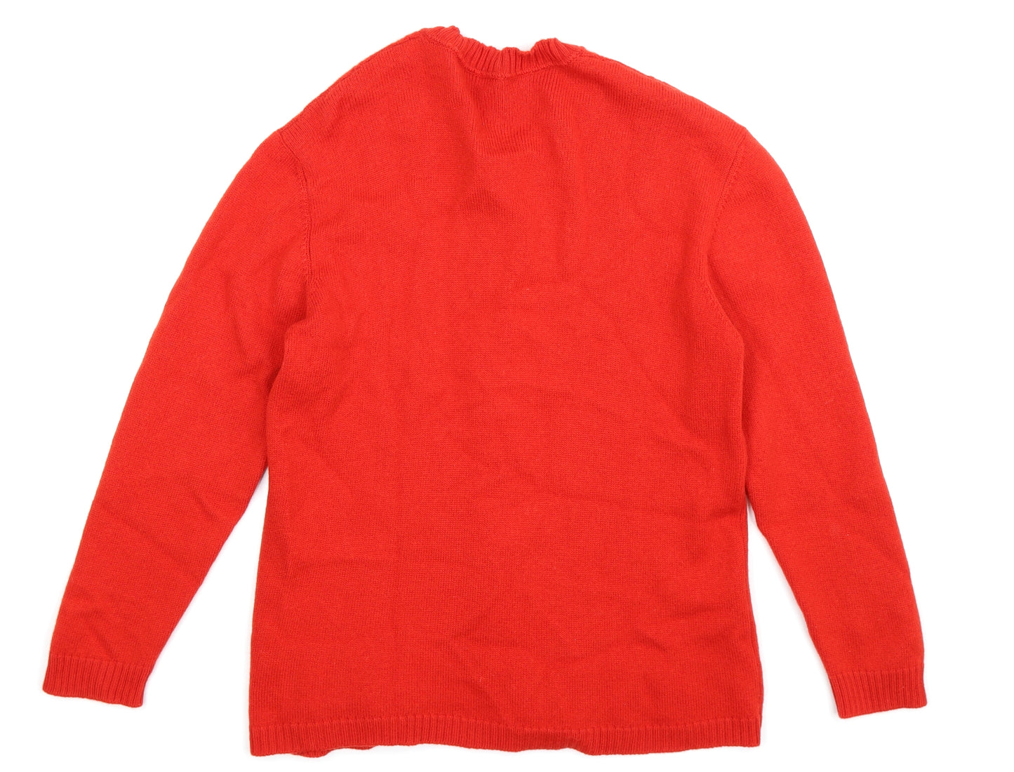 valentino Womens Red  Knit Cardigan Jumper Size L