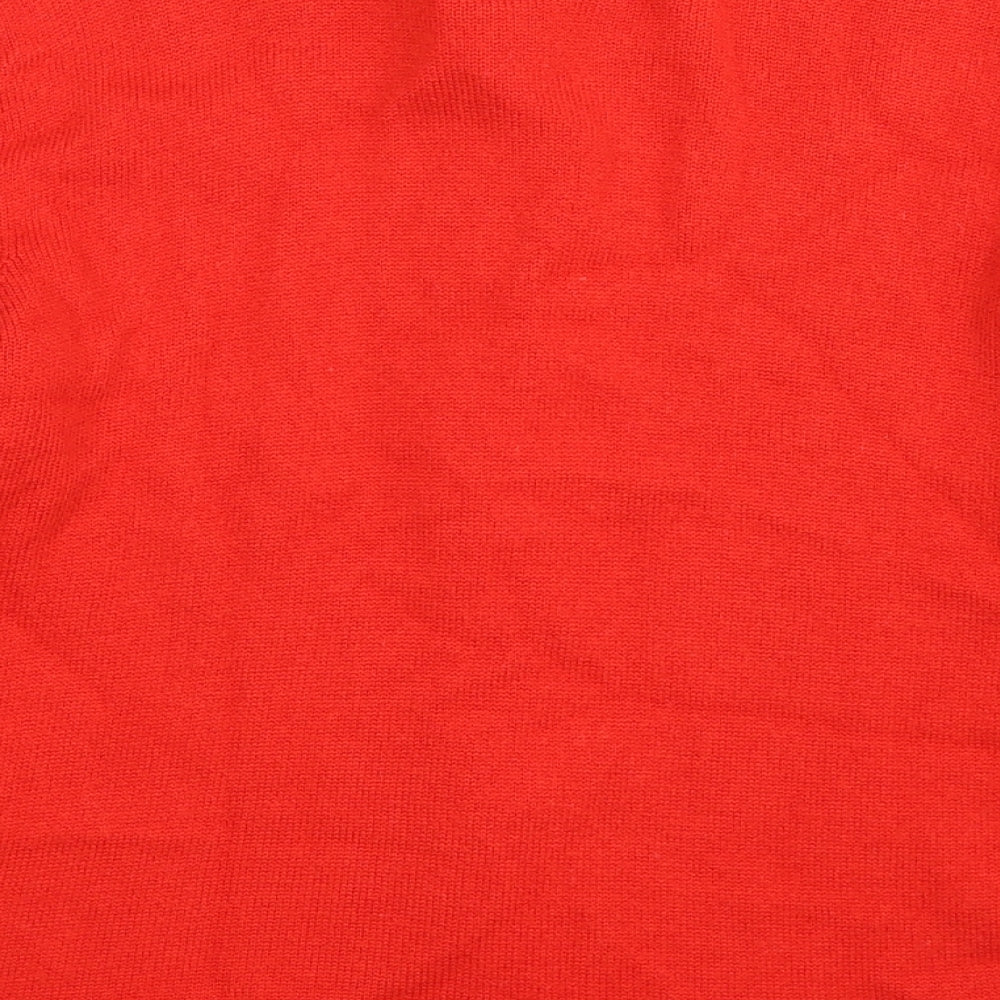 valentino Womens Red  Knit Cardigan Jumper Size L