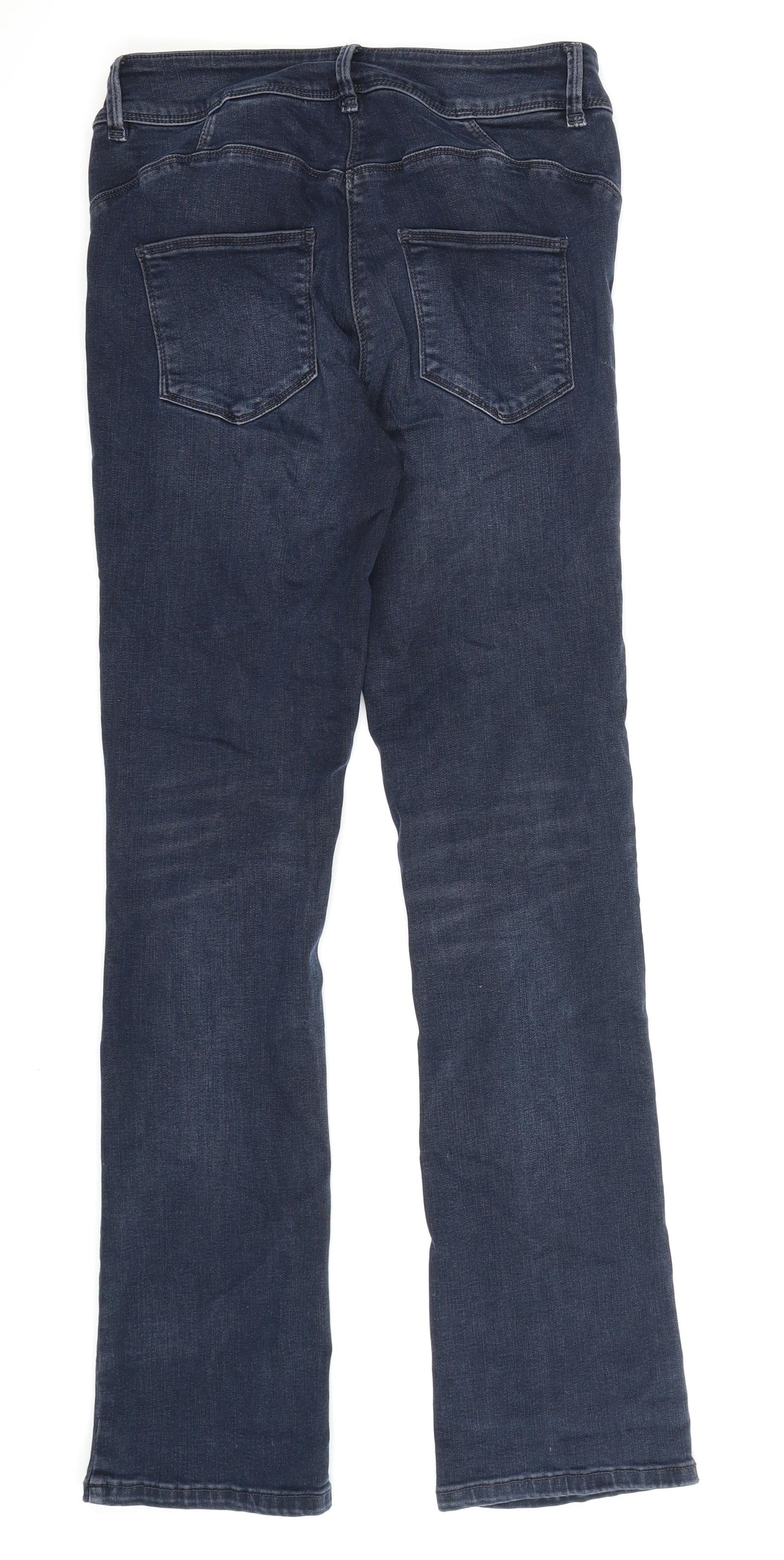 NEXT Womens Blue  Denim Straight Jeans Size 12 L32 in