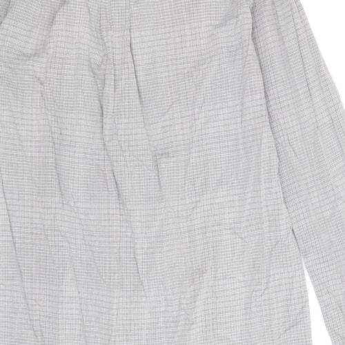 Hanro Womens Grey Check  Shirt Dress  Size M
