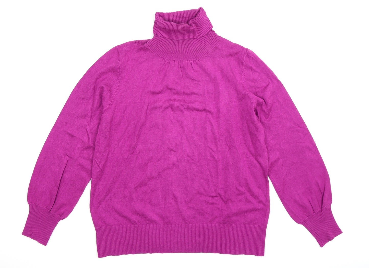 Marks and Spencer Womens Purple  Knit Pullover Jumper Size 16