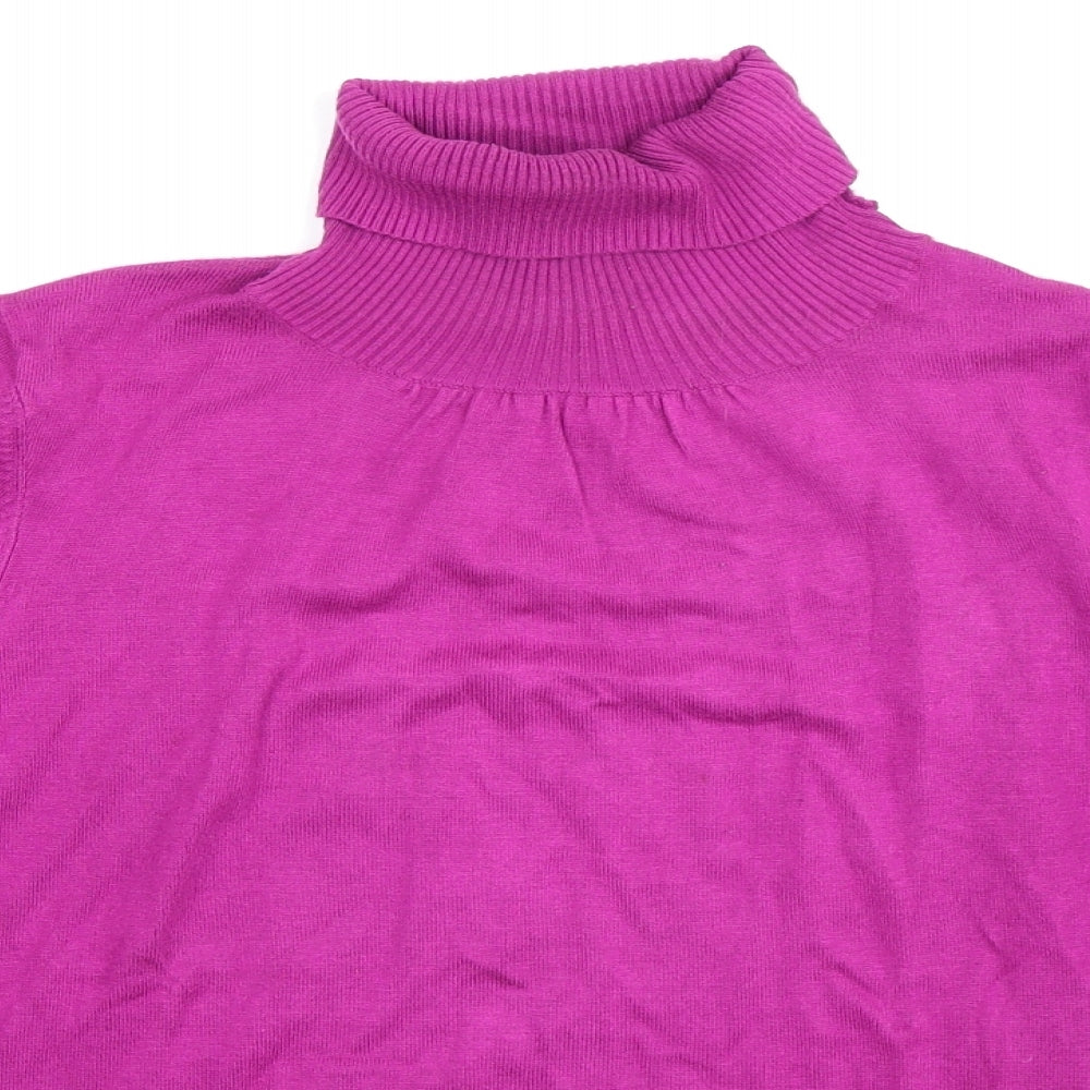 Marks and Spencer Womens Purple  Knit Pullover Jumper Size 16