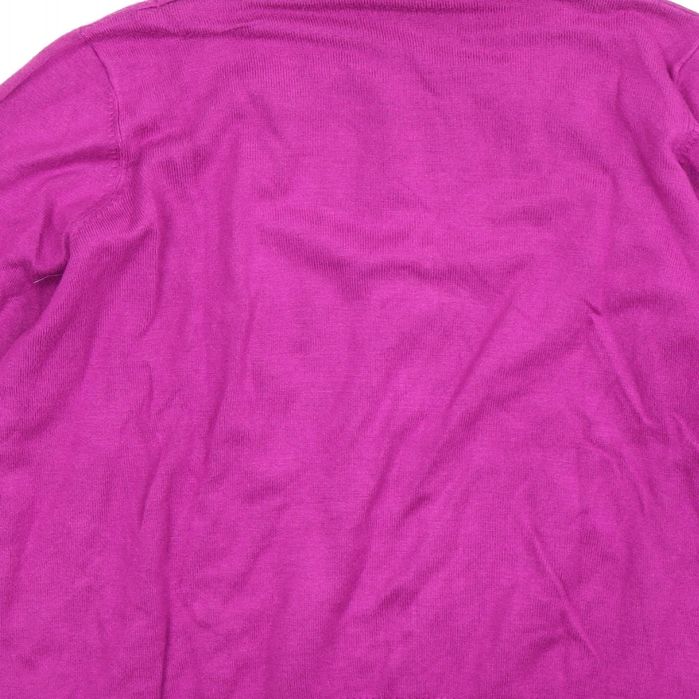 Marks and Spencer Womens Purple  Knit Pullover Jumper Size 16