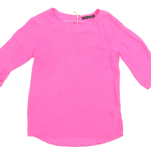 Atmosphere Womens Pink   Basic Blouse Size 8
