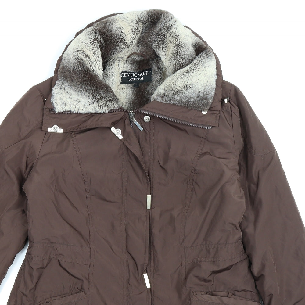 Centigrade Womens Grey   Overcoat Coat Size L