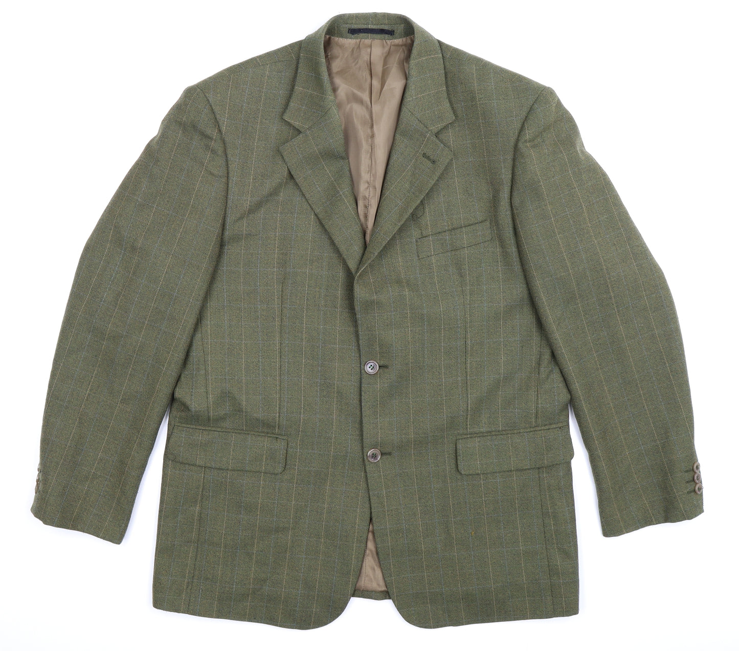 Cohesion Mens Green Check  Jacket Blazer Size 42