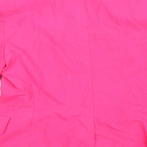 Preworn Womens Pink   Jacket Suit Jacket Size 12