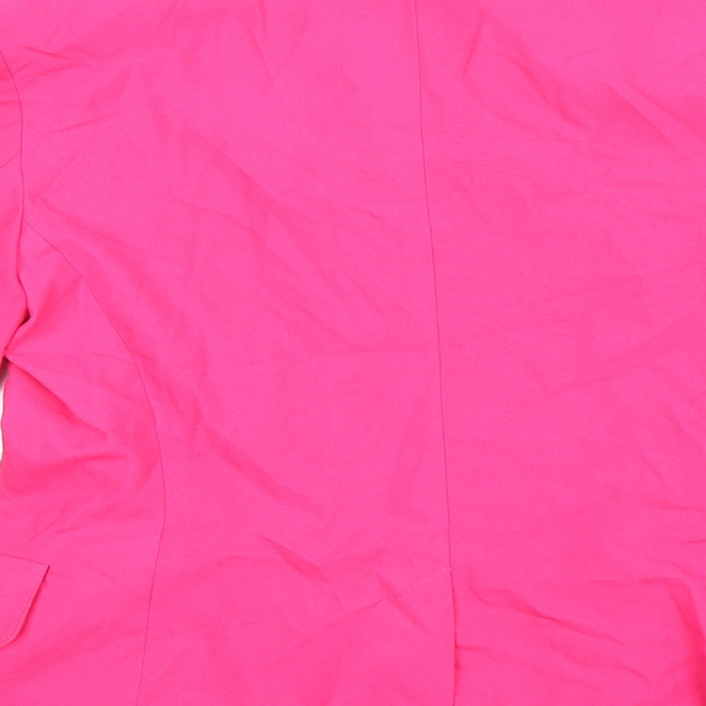 Preworn Womens Pink   Jacket Suit Jacket Size 12