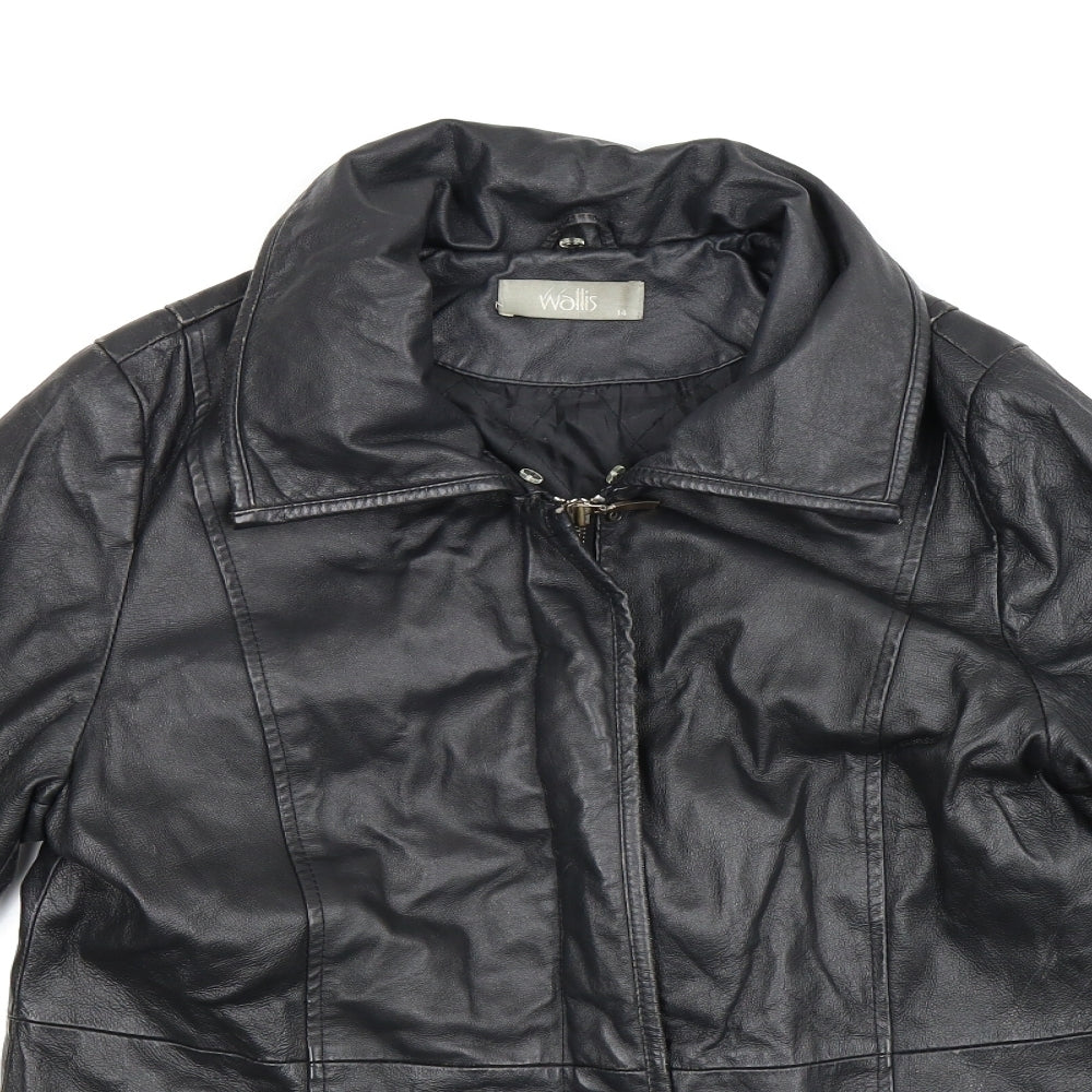 Wallis Womens Black   Jacket Coat Size 14