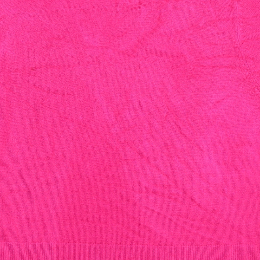 Marks and Spencer Womens Pink  Knit Pullover Jumper Size 16
